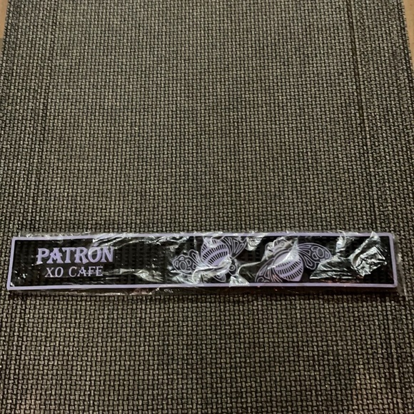 PURPLE AND BLACK PATRON DRINK MAT - Picture 4 of 6